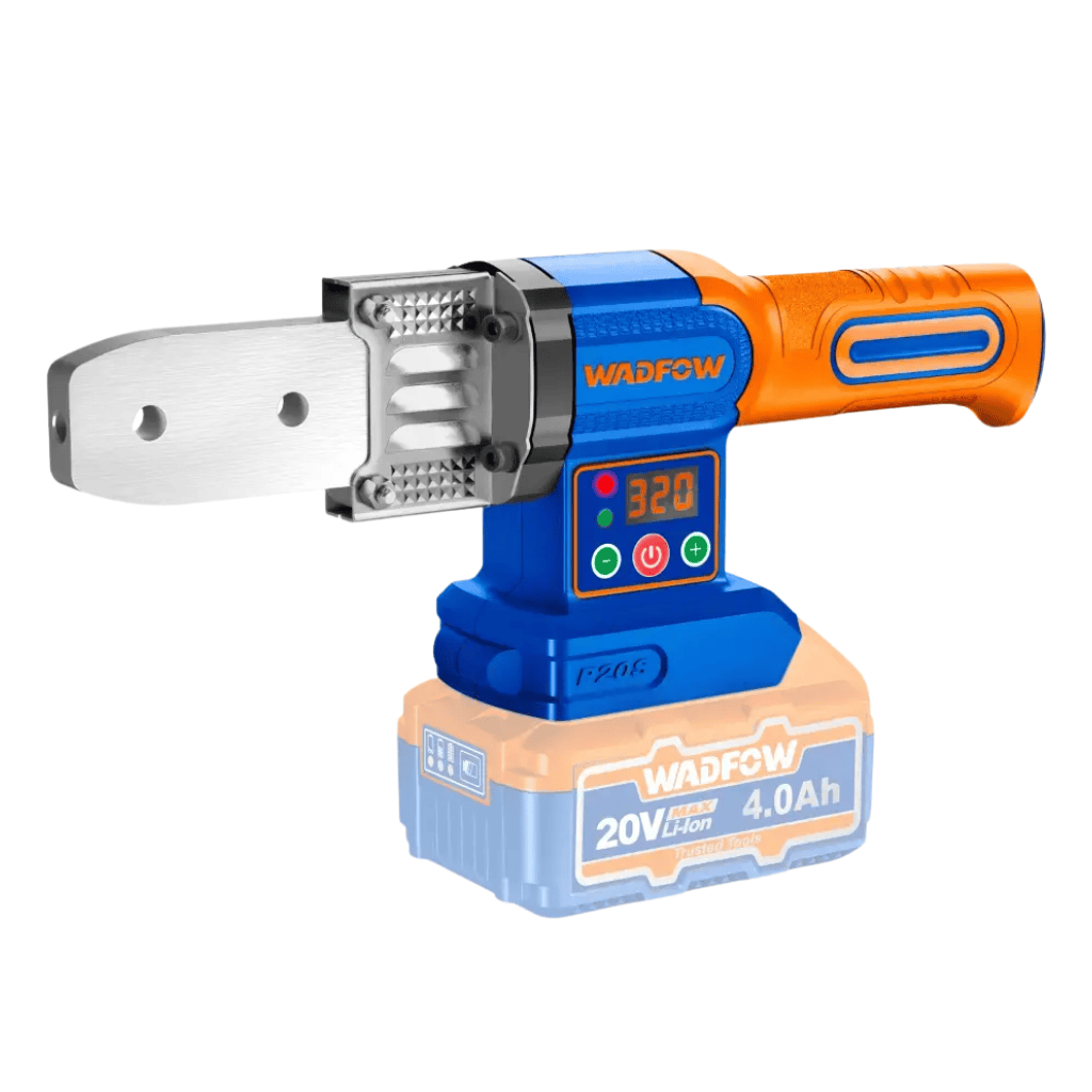 Wadfow Welding Machine & Accessories Wadfow 20V Cordless PPR Plastic Pipe Welding Tool with 2 x 4.0Ah Batteries & Charger - WWM20182