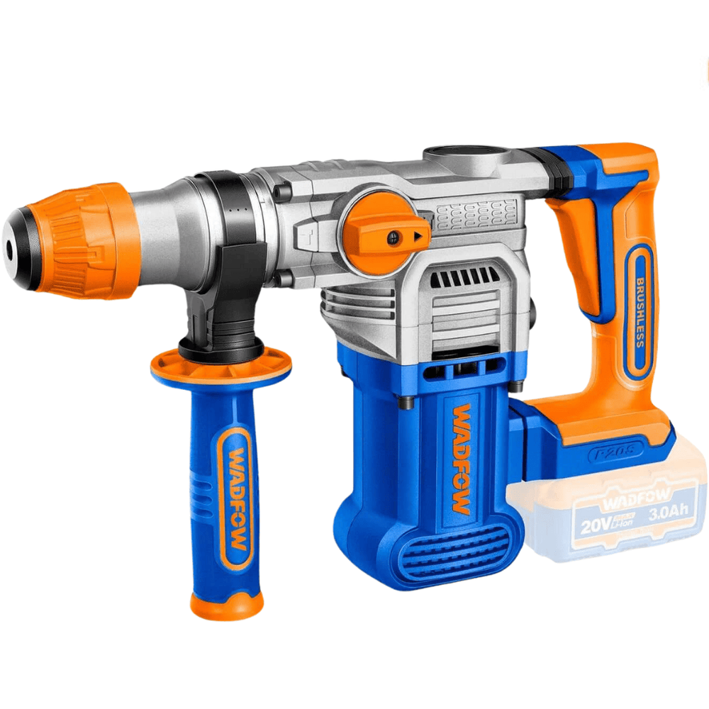 Wadfow Drill Wadfow 20V Cordless Rotary Hammer 28mm With Two Batteries - WLM1B282