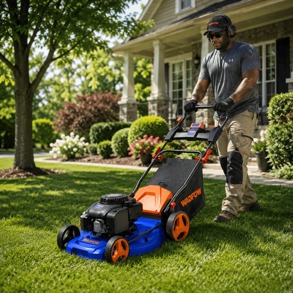 Wadfow Lawn Mower Wadfow 22" Gasoline Lawn Mower 5.9HP 224cc - WGM6A22