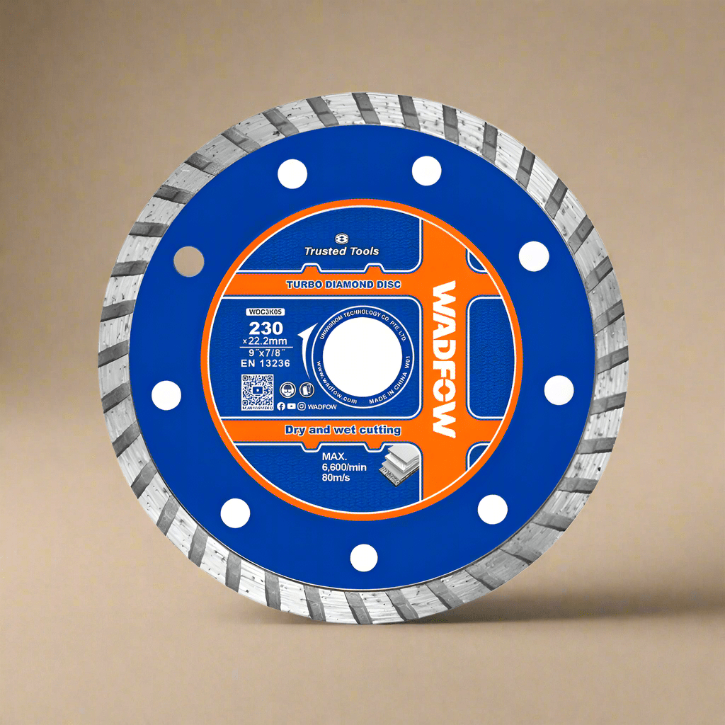 Wadfow Grinding & Cutting Wheels Wadfow 230x22.2mm Turbo Diamond Cutting Disc - WDC3K05
