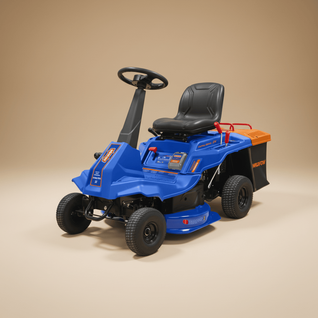 Wadfow Lawn Mower Wadfow 24" Gasoline Riding Lawn Mower 224cc with 150L Collector - WGM9A24