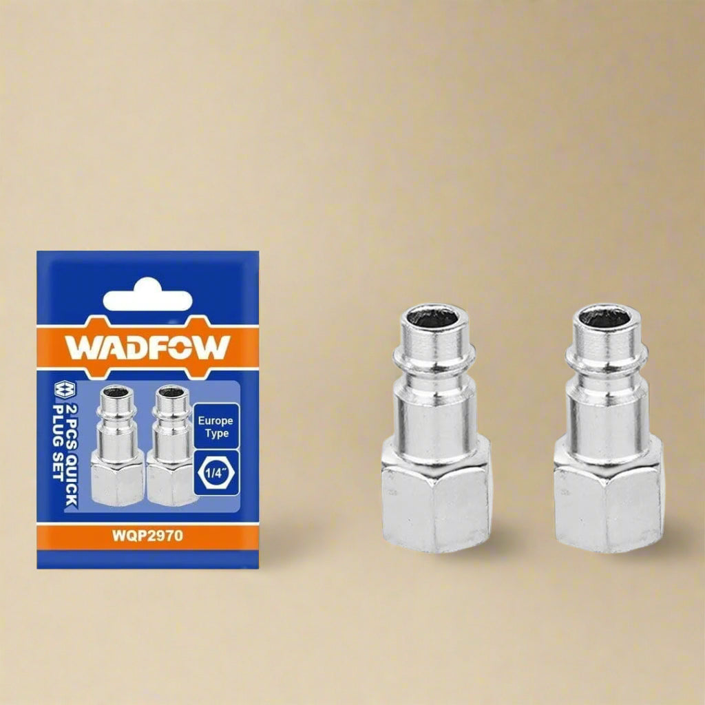 Wadfow Compressor & Air Tool Accessories Wadfow 2Pcs Female Thread 1/4" Quick Plug Set - WQP2970