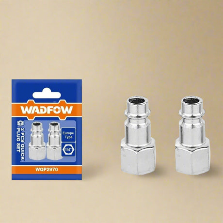 Wadfow Compressor & Air Tool Accessories Wadfow 2Pcs Female Thread 1/4" Quick Plug Set - WQP2970