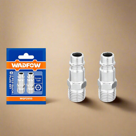 Wadfow Compressor & Air Tool Accessories Wadfow 2Pcs Male Thread 1/4" Quick Plug Set - WQP2950