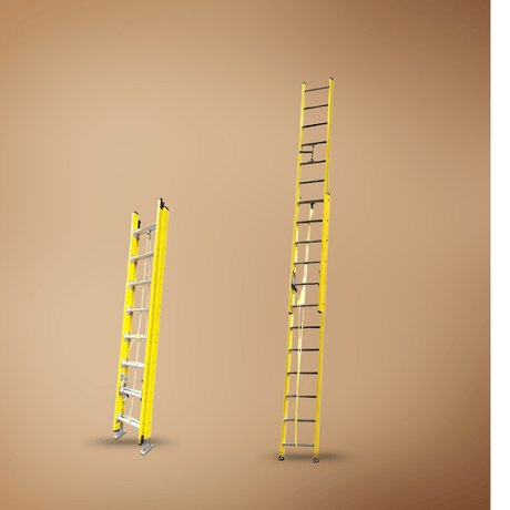 Wadfow Ladder Wadfow 2x12 Steps Extension Fiberglass Ladder - WLD0924