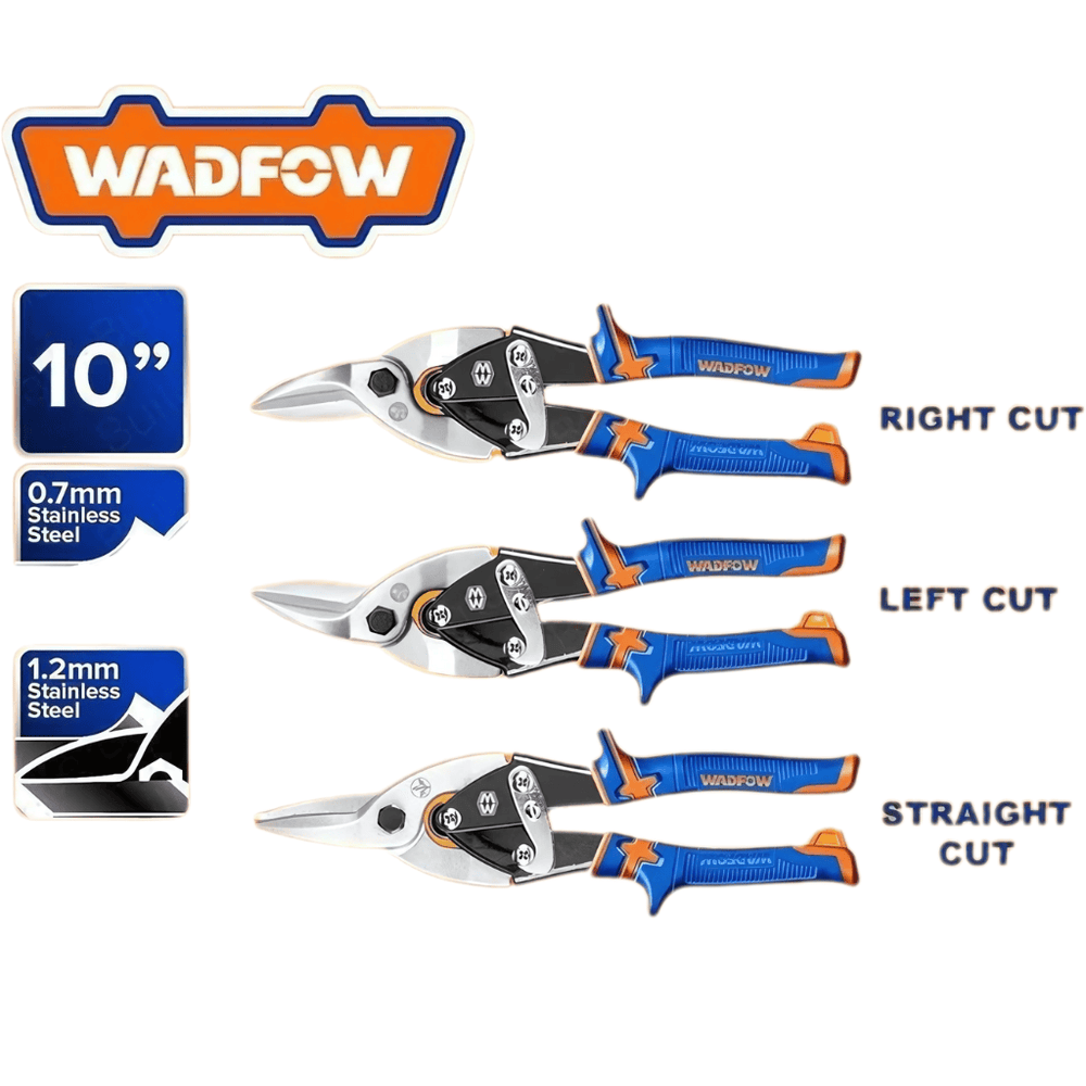 Wadfow Hand Saws & Cutting Tools Wadfow 3 Pieces Aviation Snip Set -  WAS0403