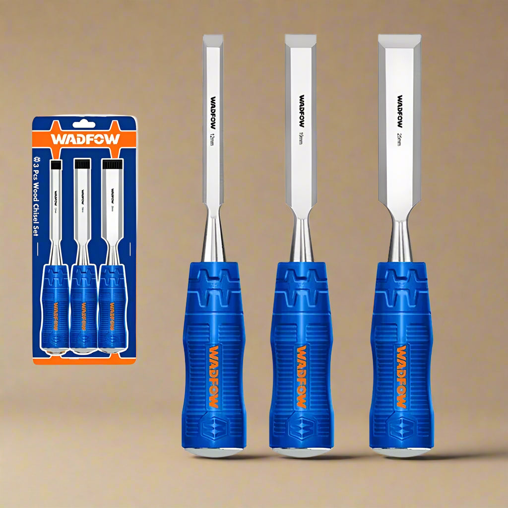 Wadfow Chisels Files Planes & Punches Wadfow 3 Pieces Wood Chisel Set - WWC2203