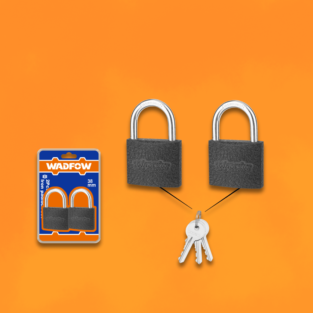 Wadfow Padlocks & Accessories Wadfow 38mm 2 Pieces Key-Alike Iron Padlock Set - WPD5442