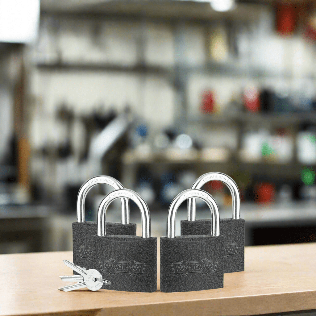 Wadfow Padlocks & Accessories Wadfow 38mm 4 Pieces Key-Alike Iron Padlock Set - WPD5444