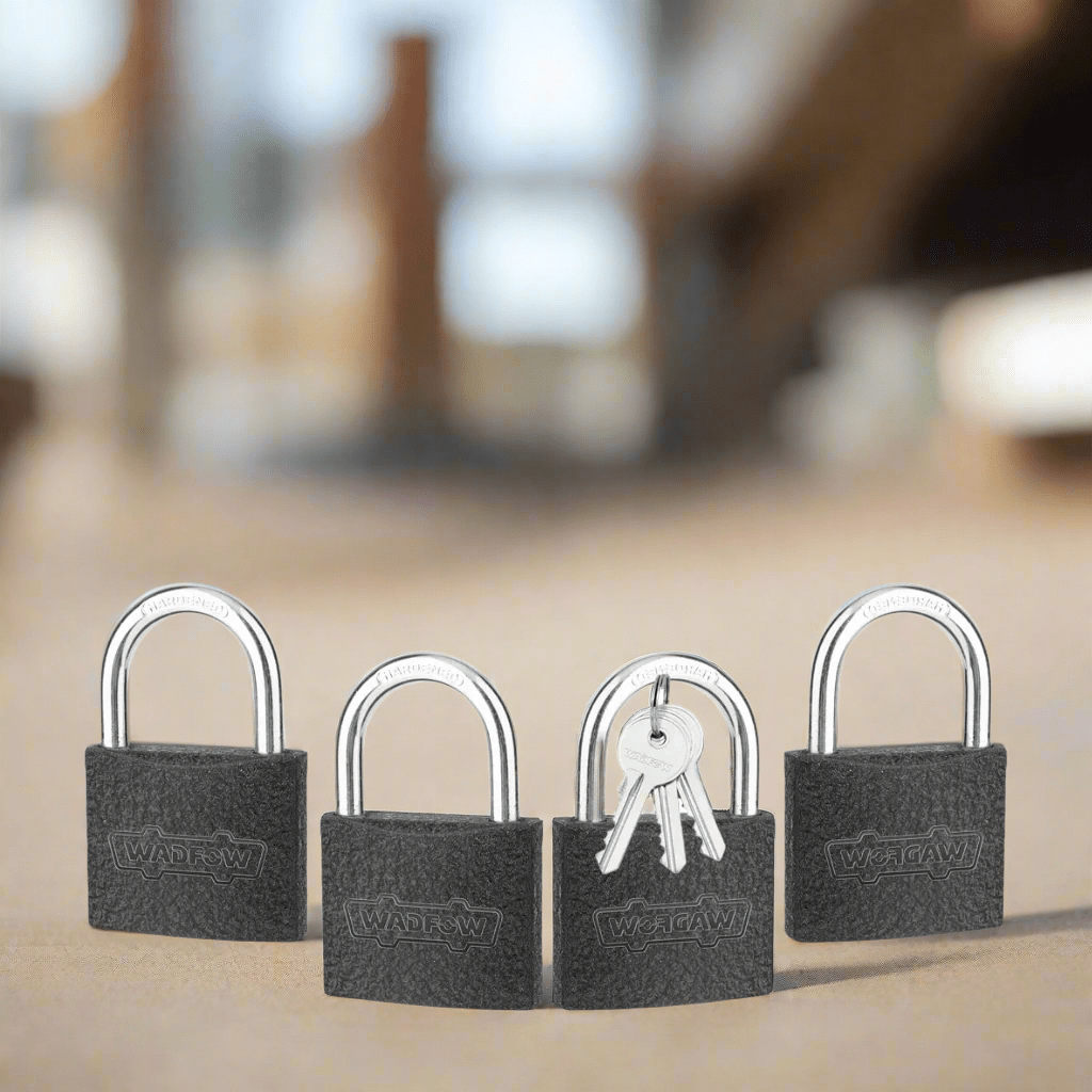 Wadfow Padlocks & Accessories Wadfow 38mm 4 Pieces Key-Alike Iron Padlock Set - WPD5444