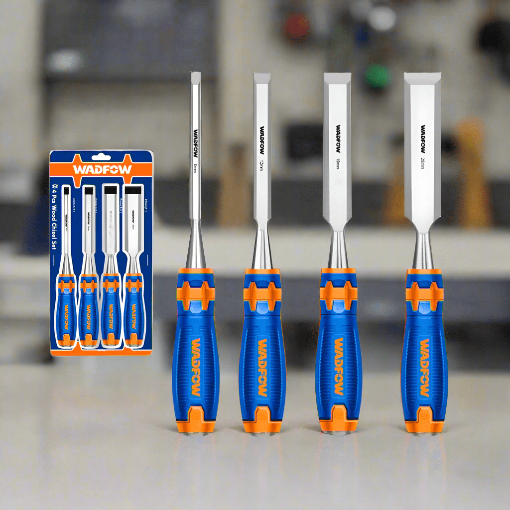 Wadfow Chisels Files Planes & Punches Wadfow 4 Pieces Wood Chisel Set - WWC2204