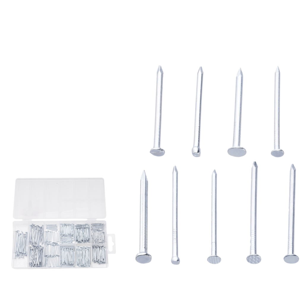 Wadfow Assorted Nail Set Wadfow 490-Piece Assorted Nail Set with Common, Finishing & Concrete Nails - WNAAB01