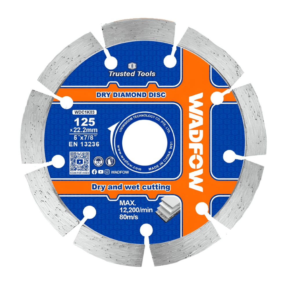 Wadfow Grinding & Cutting Wheels Wadfow 5" Dry Diamond Disc - WDC1K03