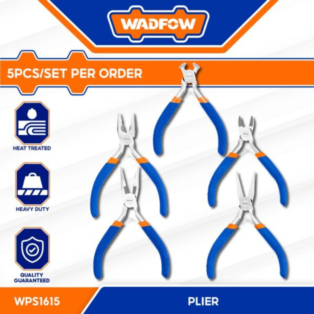Wadfow Pliers Wadfow 5 Pieces Mini Plier Set - WPS1615