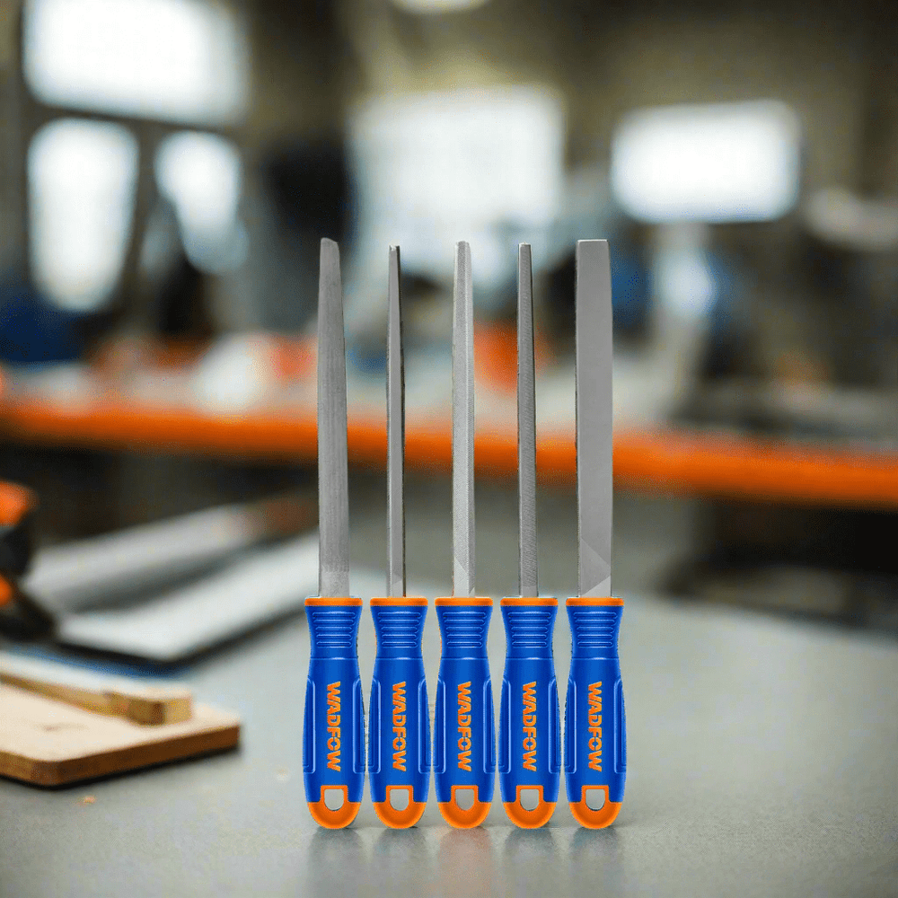 Wadfow Chisels Files Planes & Punches Wadfow 5 Pieces Steel File Set - WSF2405