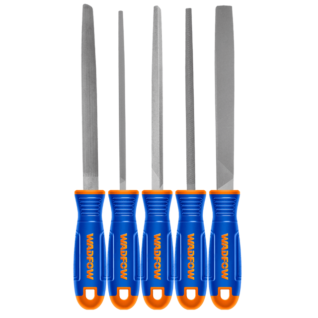 Wadfow Chisels Files Planes & Punches Wadfow 5 Pieces Steel File Set - WSF2405
