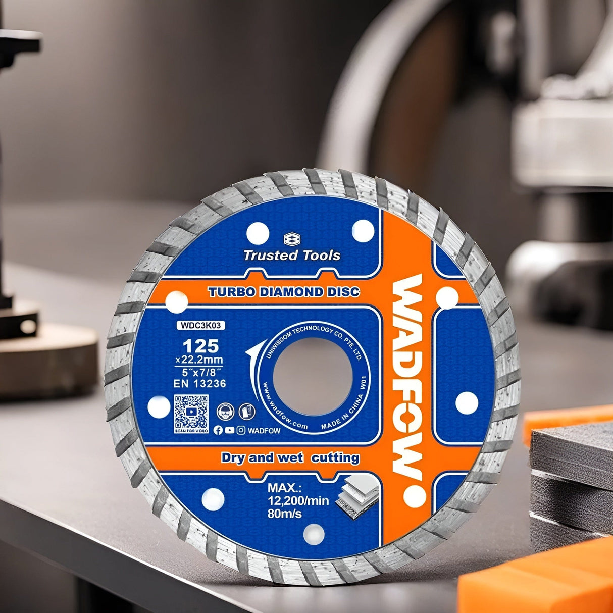 Wadfow Grinding & Cutting Wheels Wadfow 5" Turbo Diamond Disc - WDC3K03