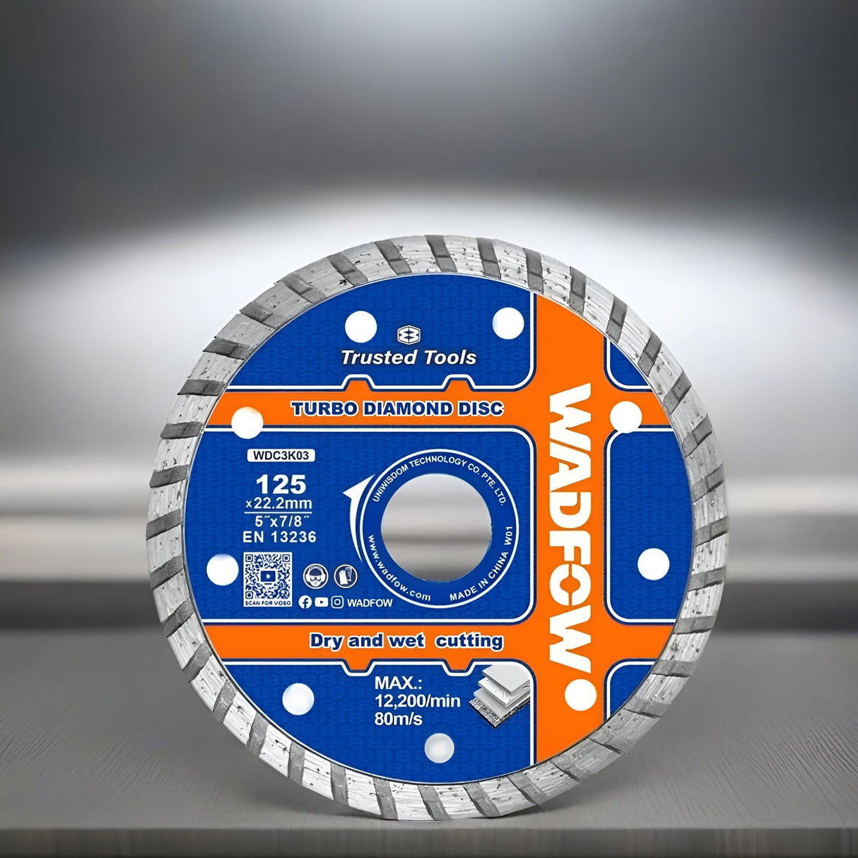 Wadfow Grinding & Cutting Wheels Wadfow 5" Turbo Diamond Disc - WDC3K03