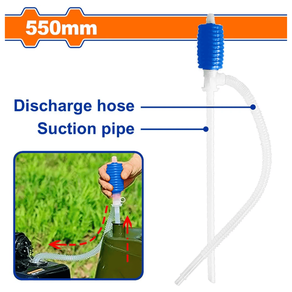 Wadfow Cleaning Equipment Accessories Wadfow 550mm Manual Plastic Siphon Pump - WCYB1301