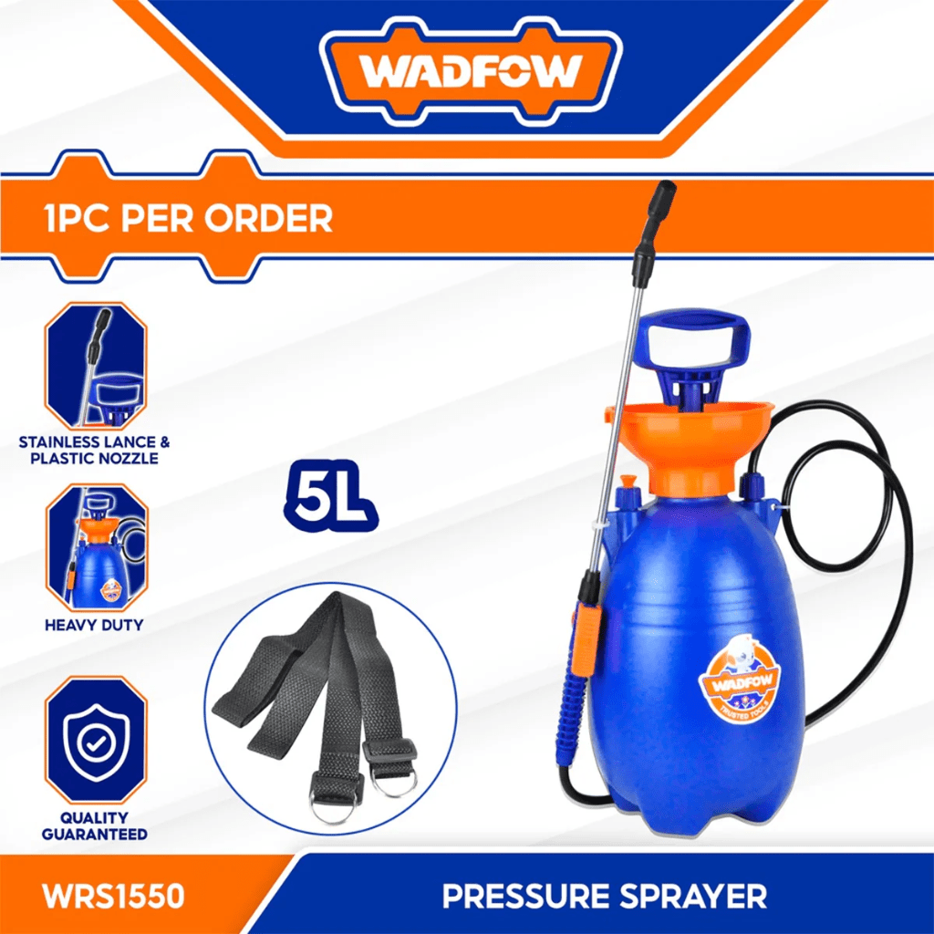Wadfow Spray Gun Wadfow 5L Manual Pressure Sprayer - WRS1550