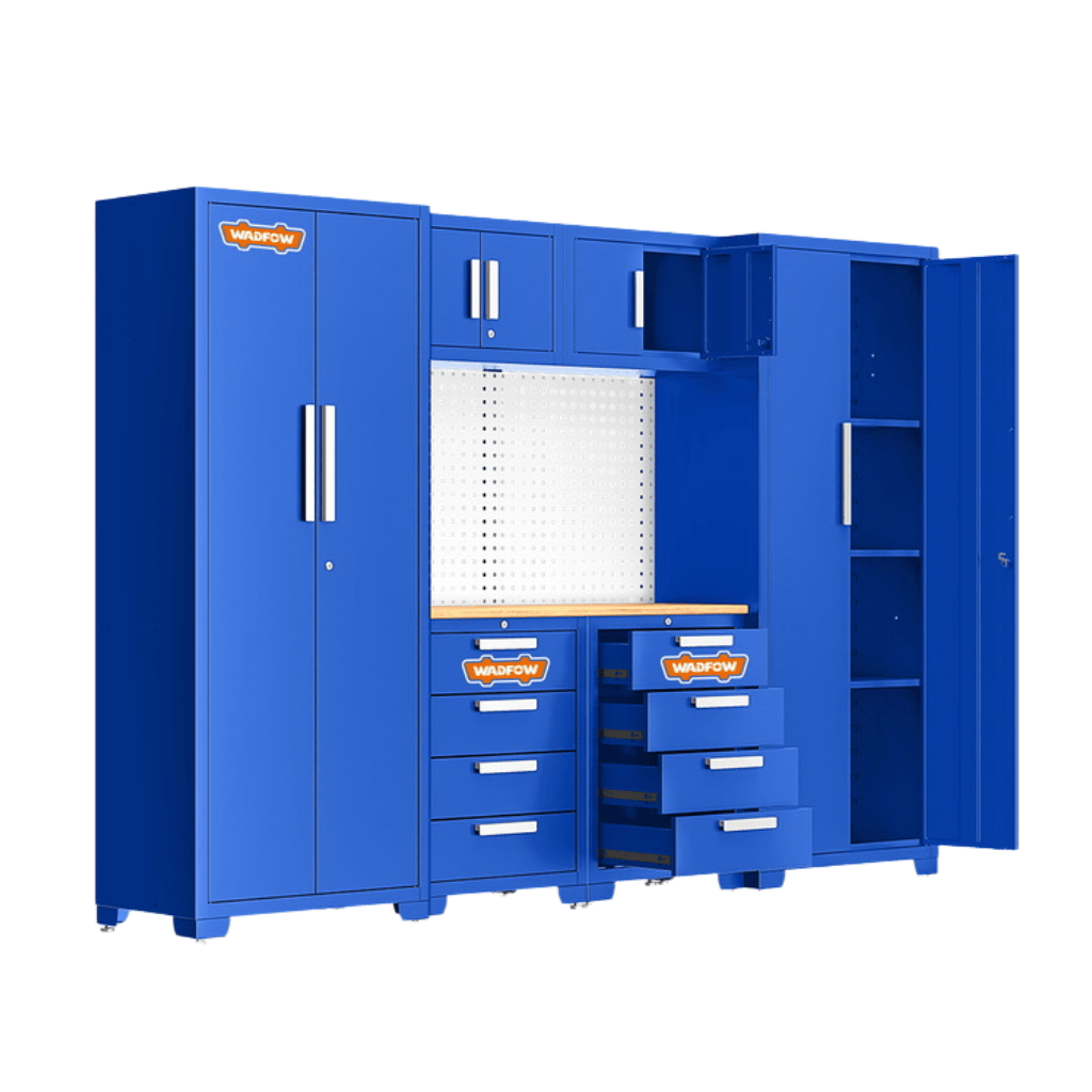 Wadfow Lifting & Workshop Equipment Wadfow 6-Piece Heavy-Duty Modular Garage Cabinet System - WCS3A06