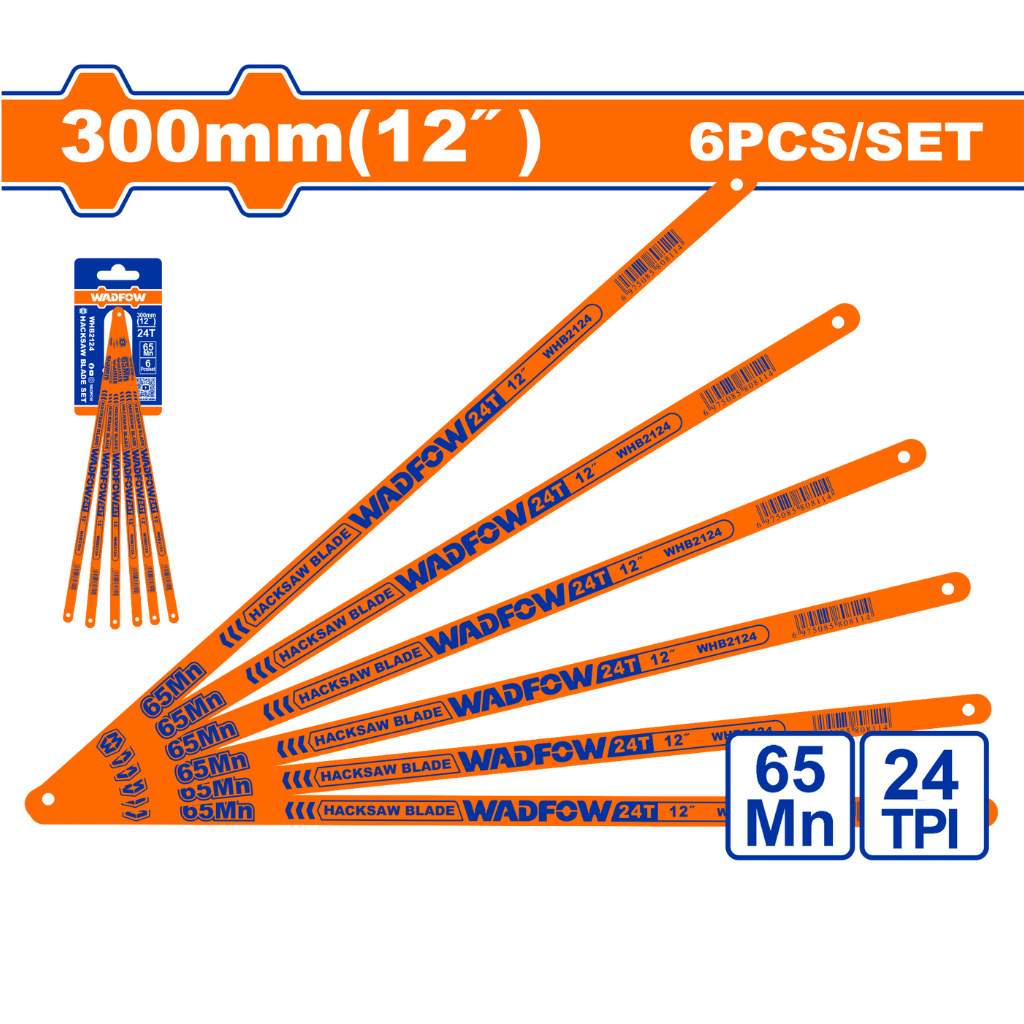 Wadfow Hand Saws & Cutting Tools Wadfow 6 Pieces Hacksaw Blade Set - WHB2124