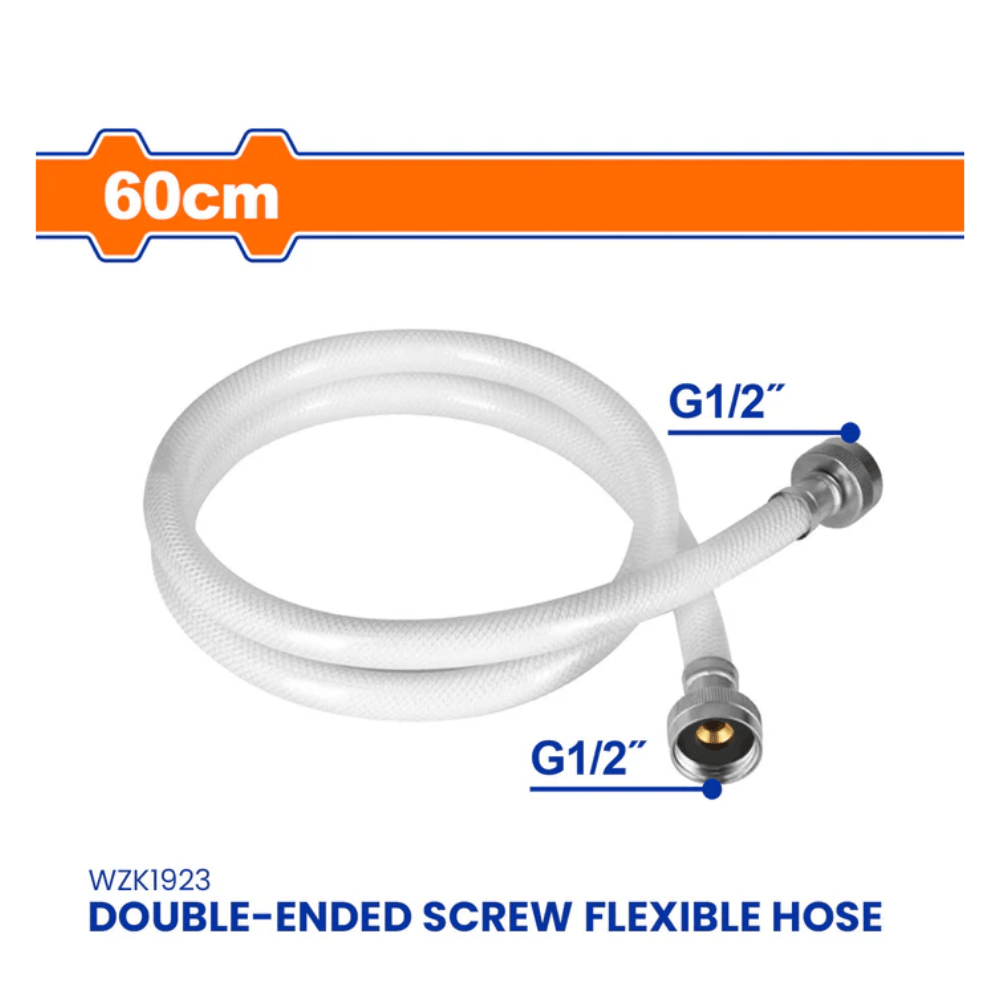 Wadfow Plumbing Accessories Wadfow 60cm Double-Ended Screw Flexible Hose - WZK1923