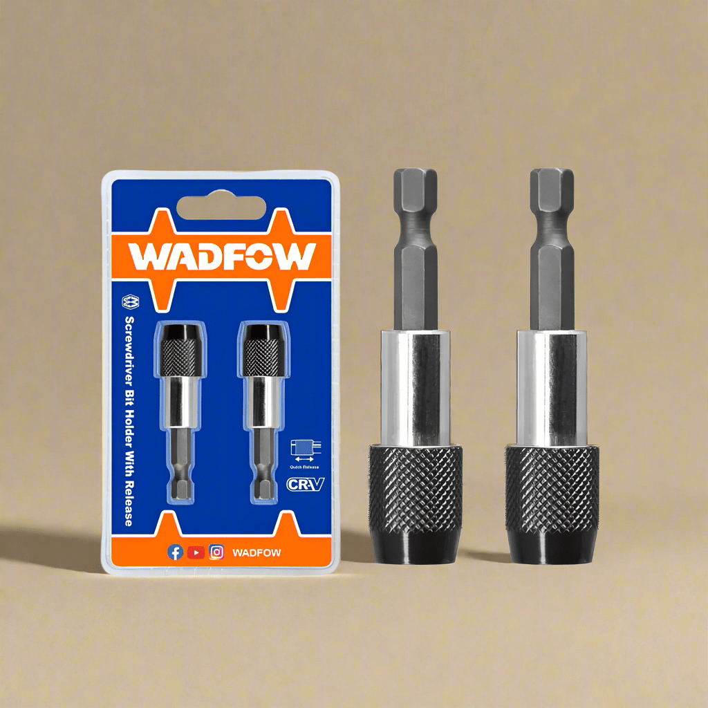 Wadfow Screwdrivers Wadfow 60mm Screwdriver Bit Holder With Release - WSV3K01