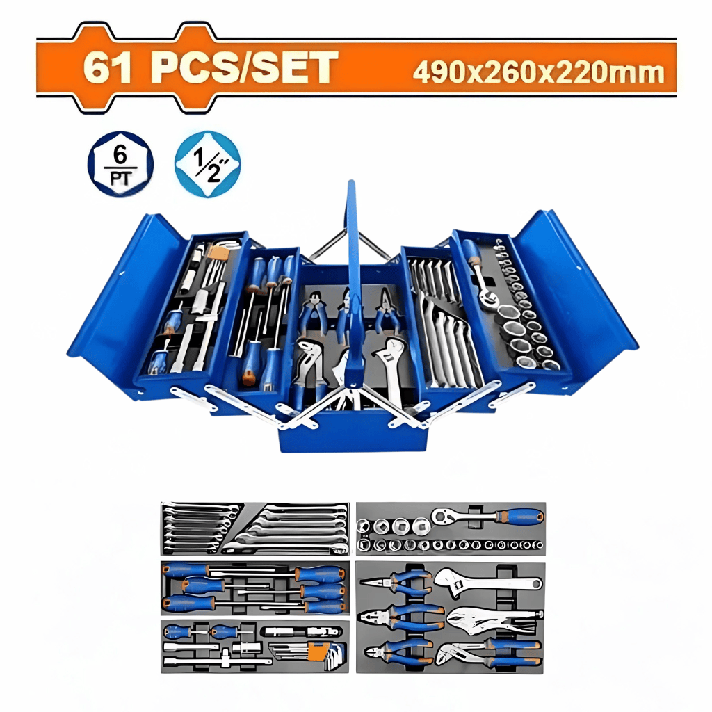 Wadfow Tool Set Wadfow 61-Piece Tools Chest Set - WHS4B61