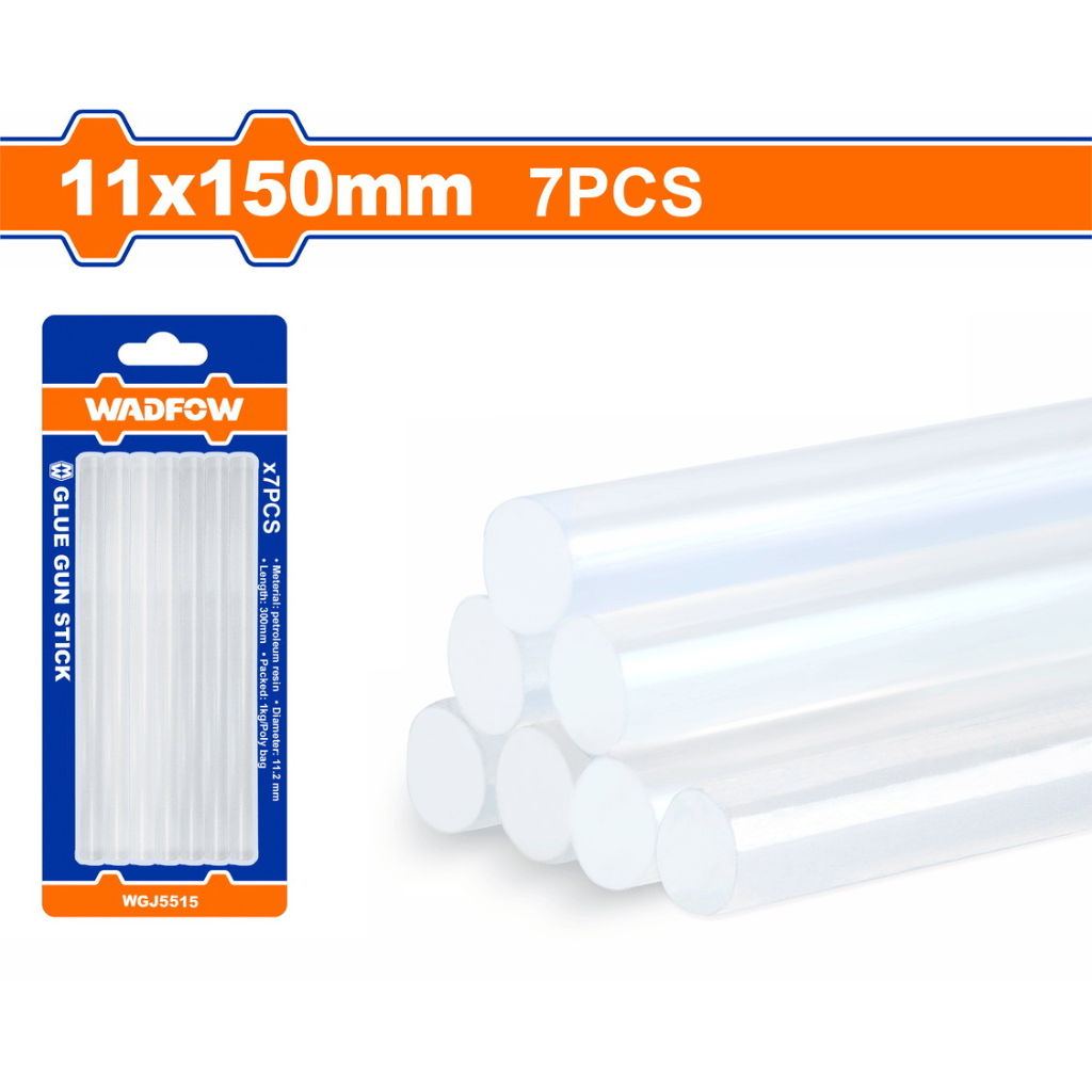 Wadfow Adhesive & Glue Wadfow 7 pieces Glue Gun Sticks 11mm x 15cm - WGJ5515