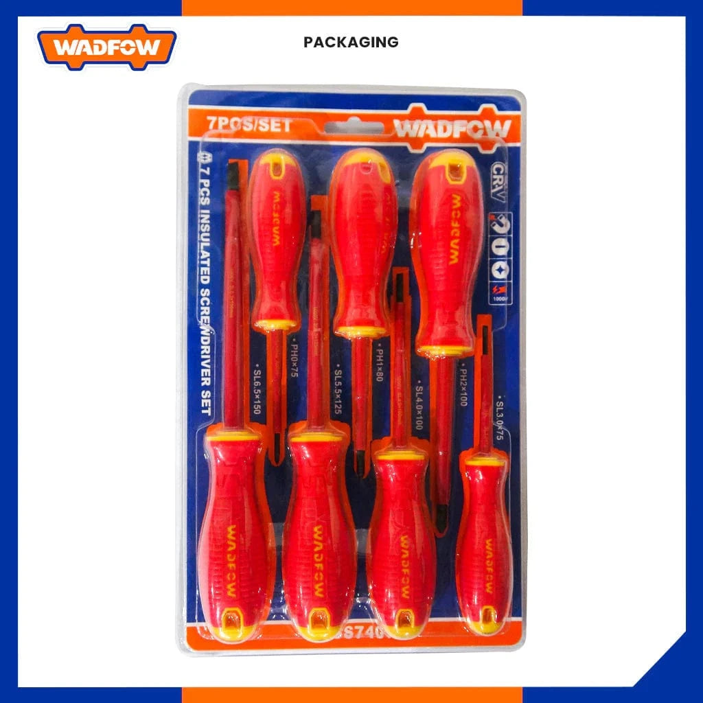 Wadfow Screwdrivers Wadfow 7 Pieces Insulated Screwdriver Set - WSS7407