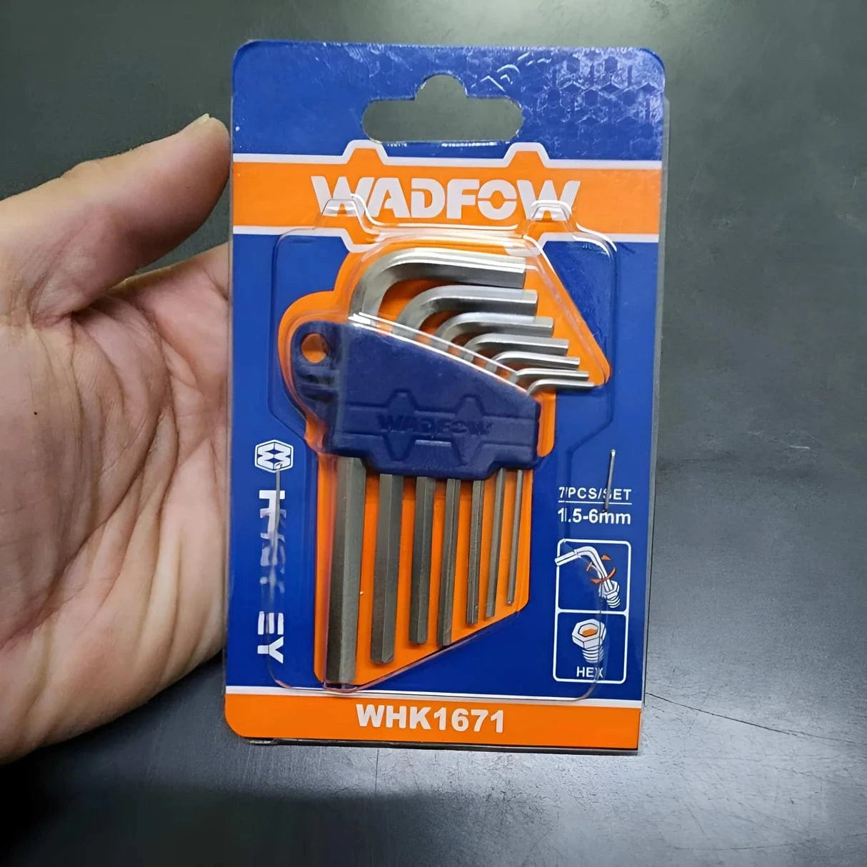 Wadfow Sockets & Hex Keys Wadfow 7 Pieces Short Arm Hex Key Set - WHK1671