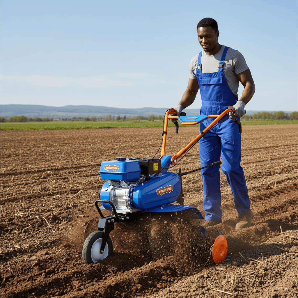 Wadfow Tiller & Cultivator Wadfow 7HP Gasoline Tiller 212cc with Adjustable 540-880mm Width - WTL2A75