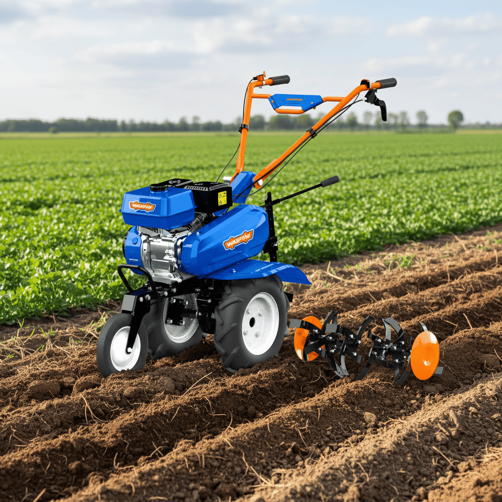 Wadfow Tiller & Cultivator Wadfow 7HP Gasoline Tiller 212cc with Adjustable 540-880mm Width - WTL2A75