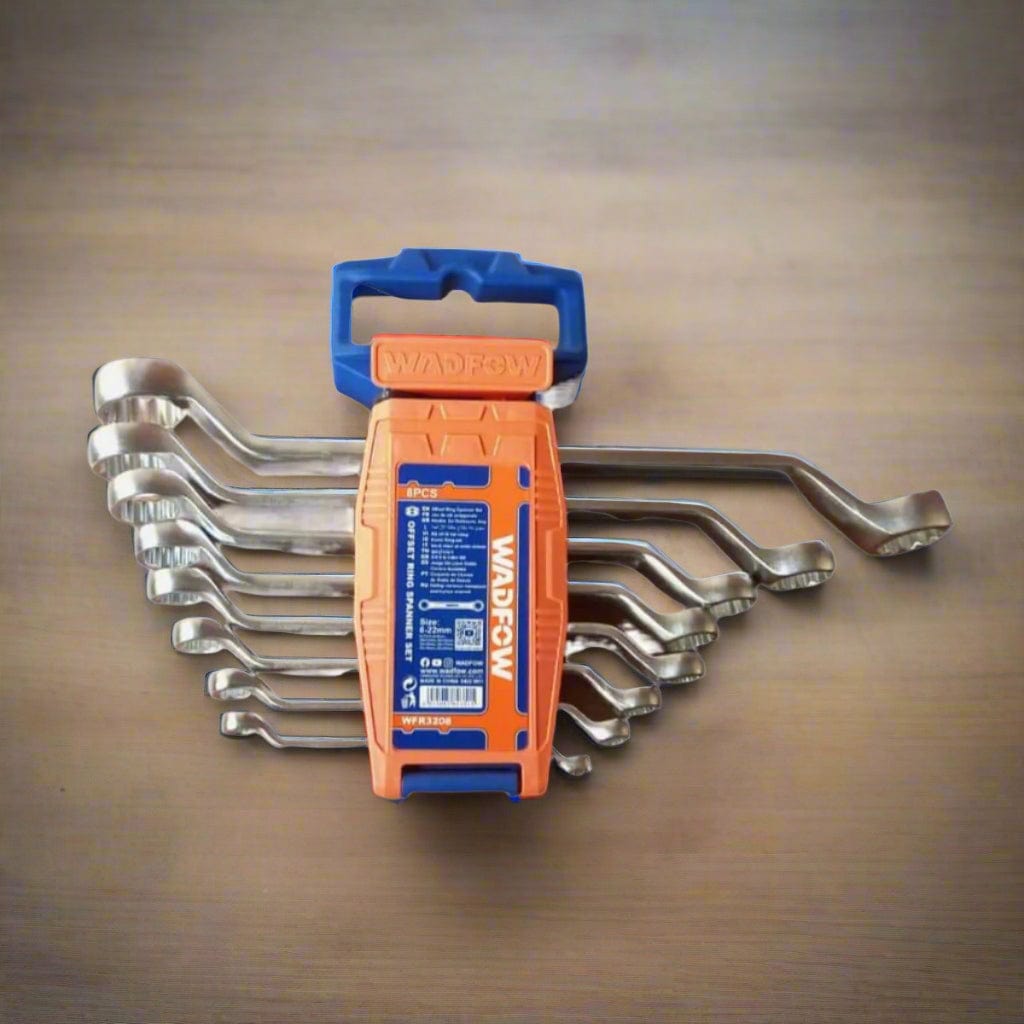 Wadfow Wrenches Wadfow 8 Pieces Offset Ring Spanner Set - WFR3208