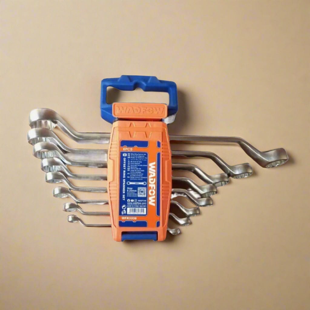 Wadfow Wrenches Wadfow 8 Pieces Offset Ring Spanner Set - WFR3208