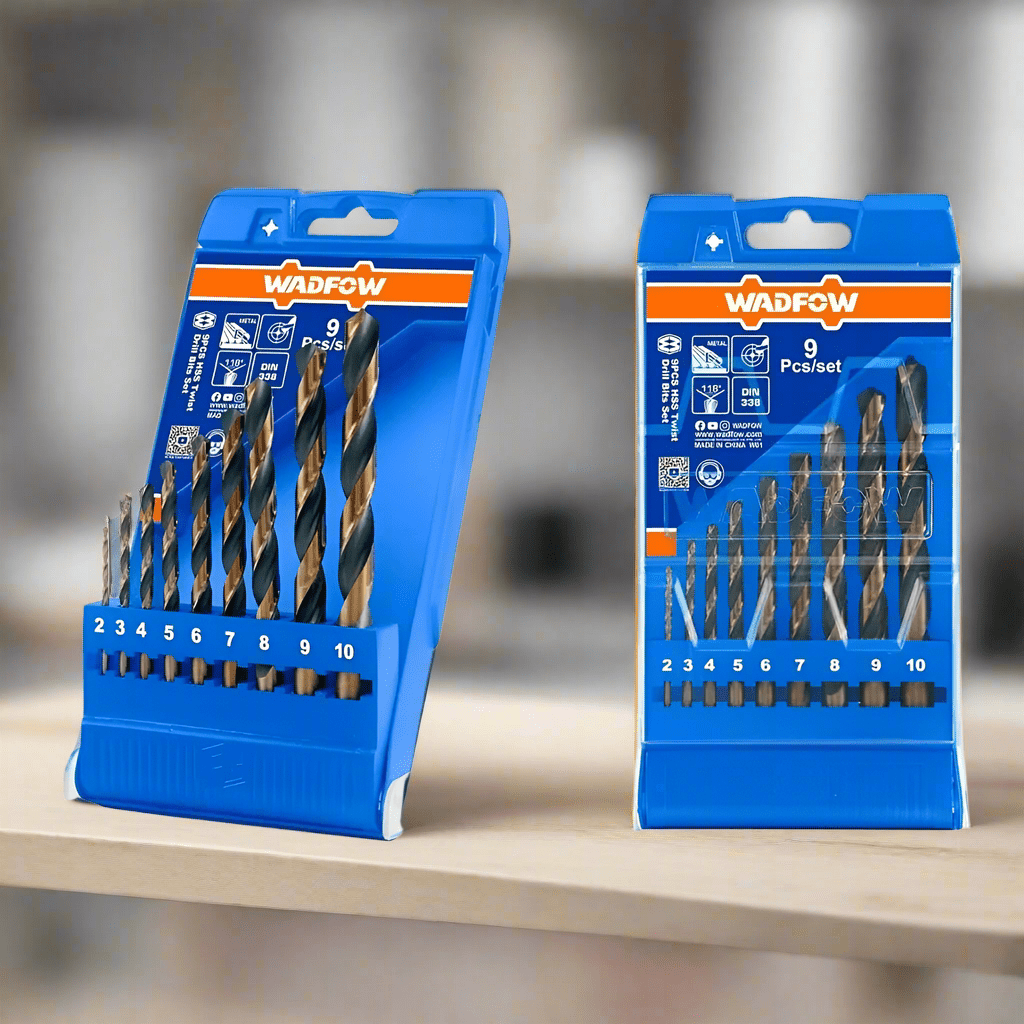 Wadfow Drill Bits Wadfow 9 Pieces HSS Twist Drill Bit - WTD6B02