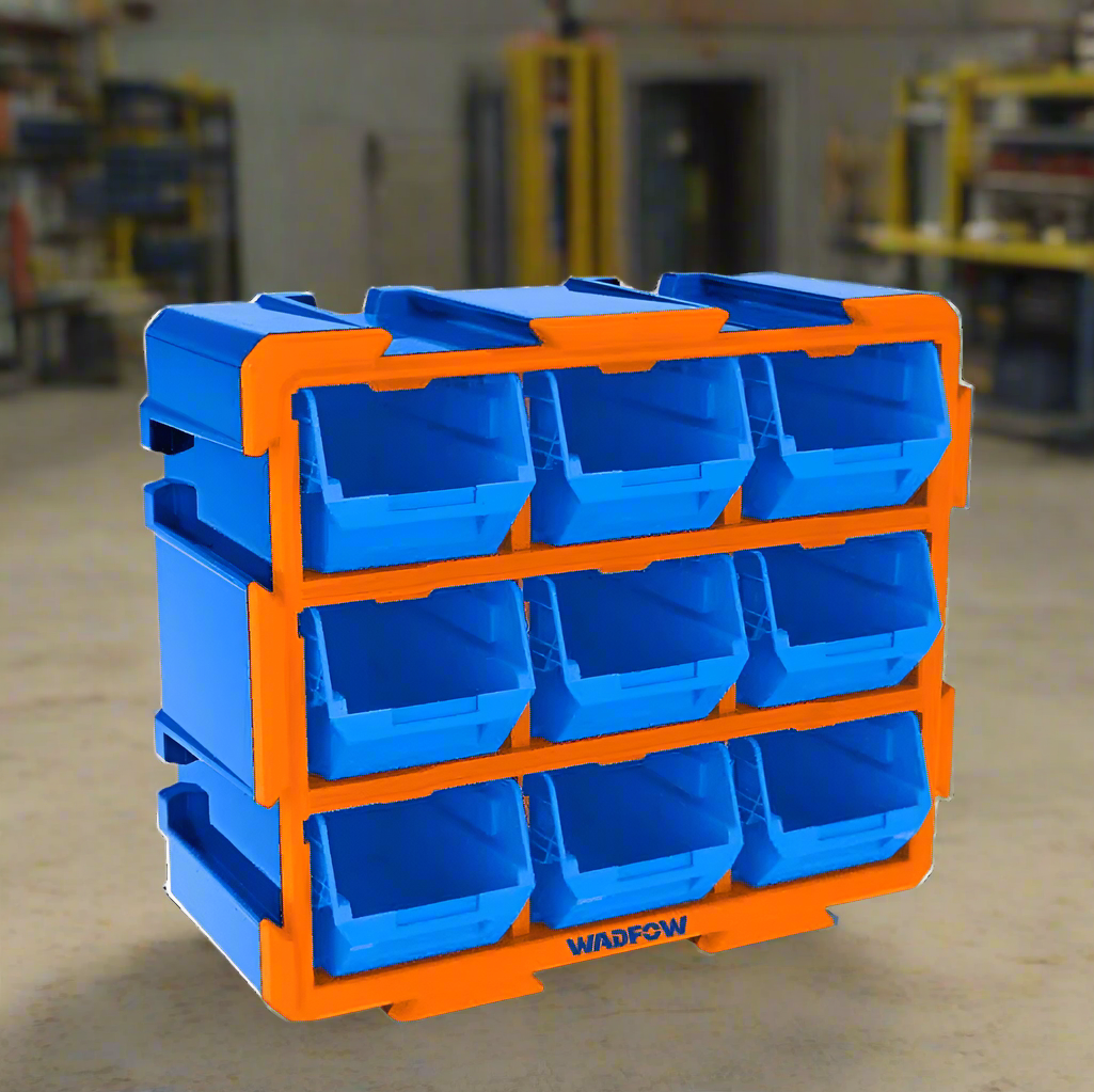 Wadfow Tool Boxes Bags & Belts Wadfow 9 Pieces Modular Storage Tower - WTB8330