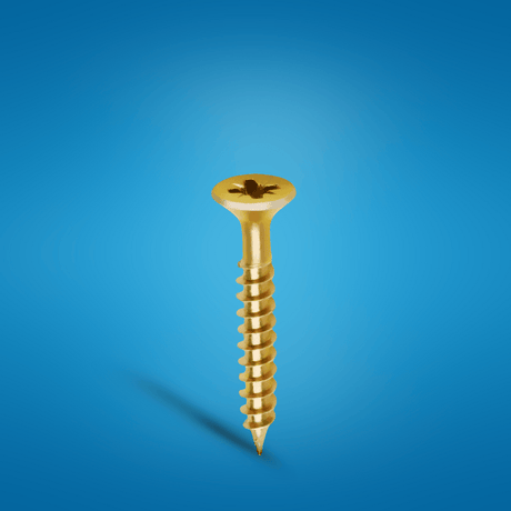 Wadfow Fasteners Wadfow 900 Pieces 4x40mm Chipboard Screw - WXS5522