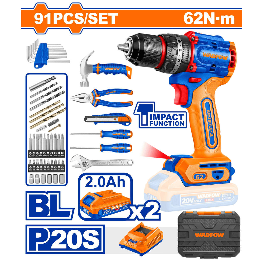 Wadfow Tool Set Wadfow 91 Pieces Tool Set - WDT4B91