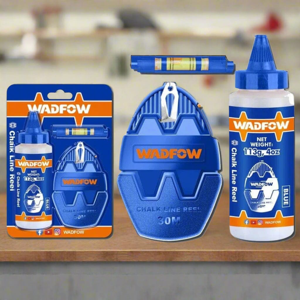 Wadfow Chuck Keys & Specialty Accessories Wadfow Chalk Line Reel 30m - WHX1630