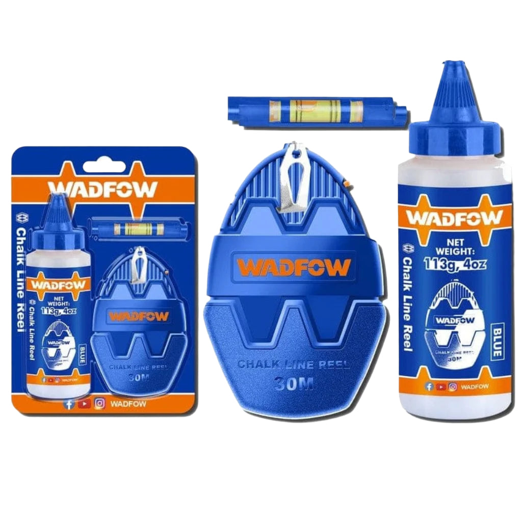Wadfow Chuck Keys & Specialty Accessories Wadfow Chalk Line Reel 30m - WHX1630