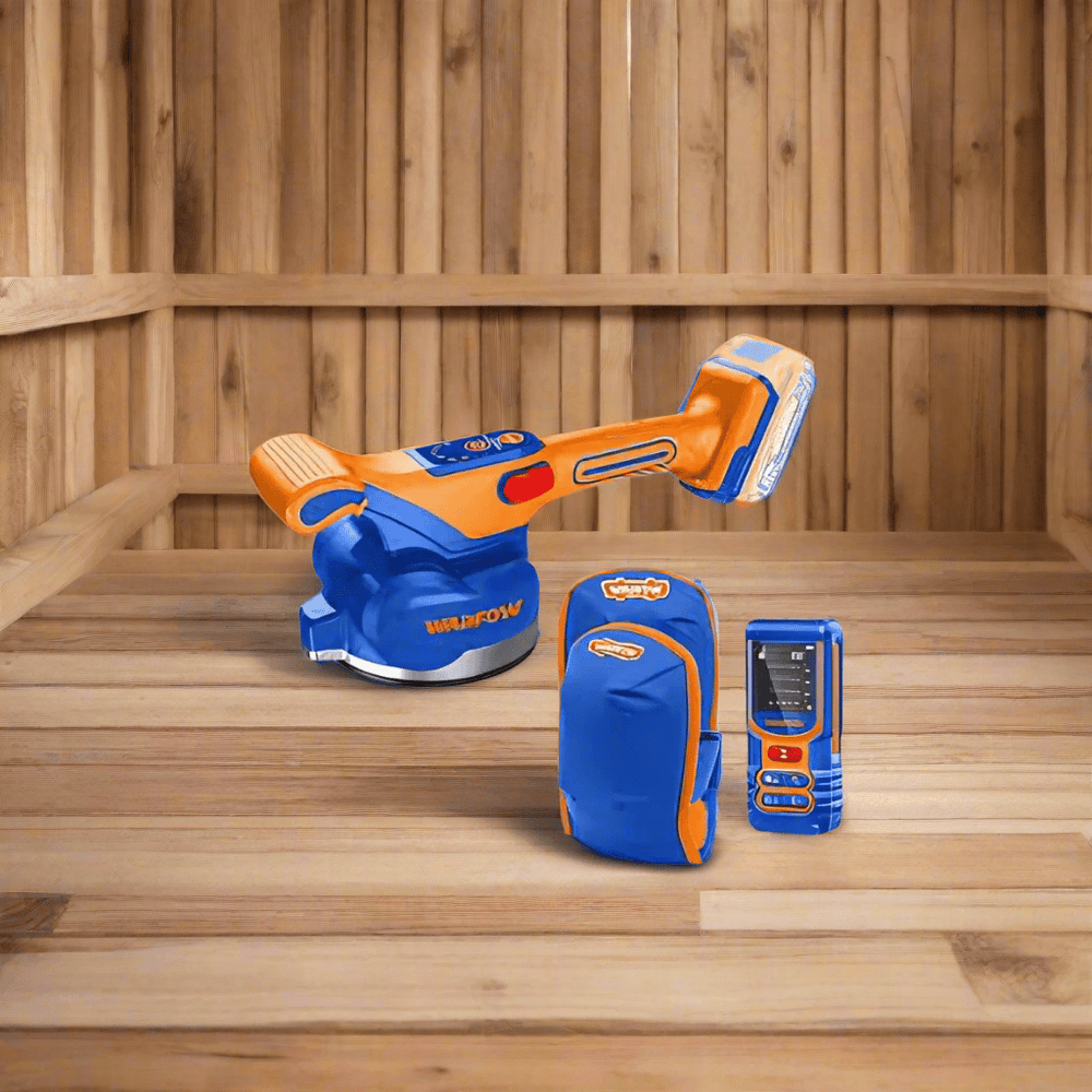 Wadfow Grinder Wadfow Cordless Tile Vibration Machine With Laser Measurer & Knee Pads   - WOS241185