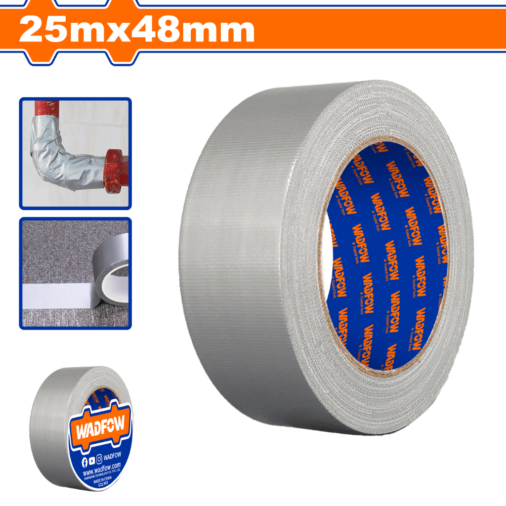 Wadfow Adhesives & Tapes Wadfow Grey Duct Tape - WVT2H12