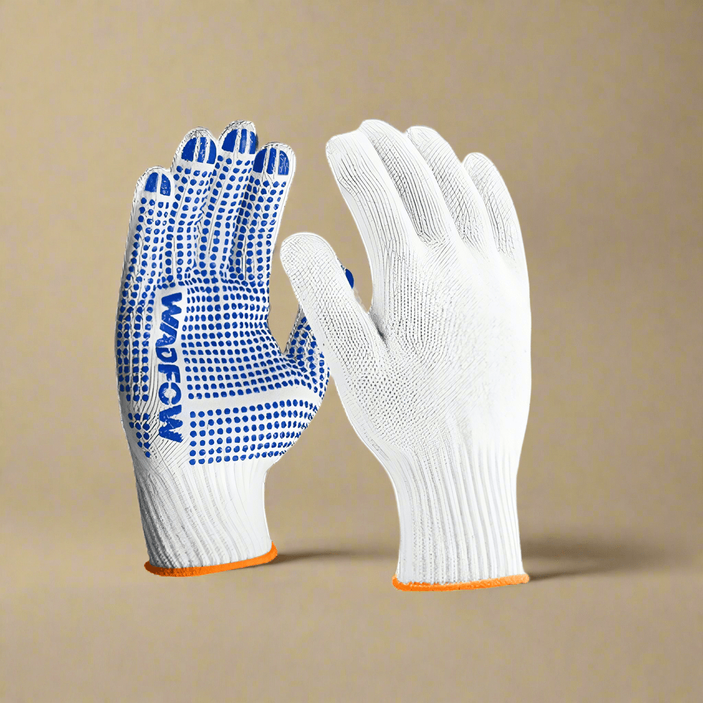 Wadfow Work Gloves Wadfow Knitted & PVC Dots Gloves - WKG1801