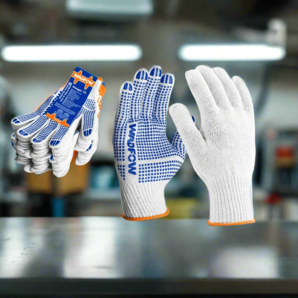 Wadfow Work Gloves Wadfow Knitted & PVC dots Gloves - WKG1801