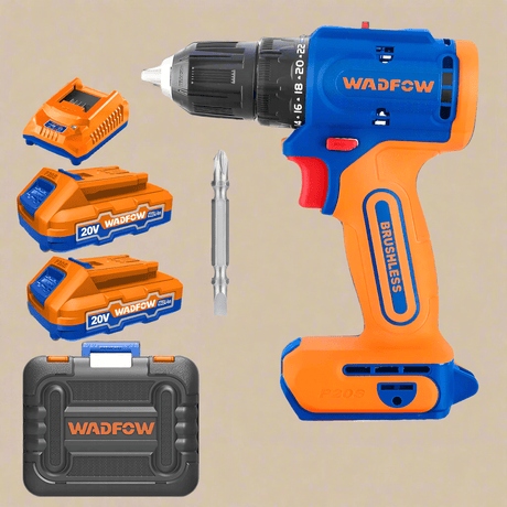 Wadfow Drill Wadfow Lithium-Ion Brushless Cordless Drill 20V - WCDP552