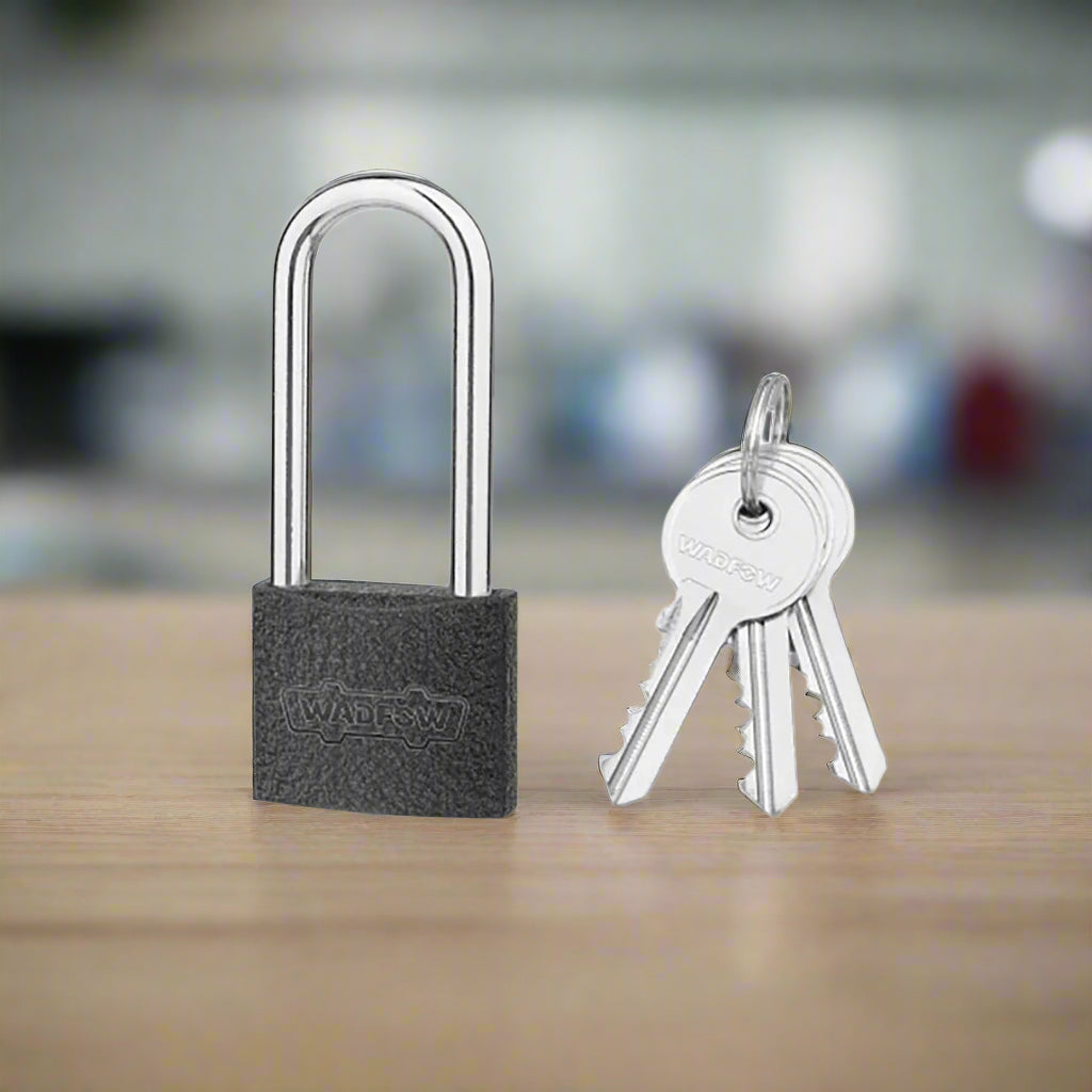 Wadfow Padlocks & Accessories Wadfow Long Shackle Iron Padlock - 50mm & 75mm