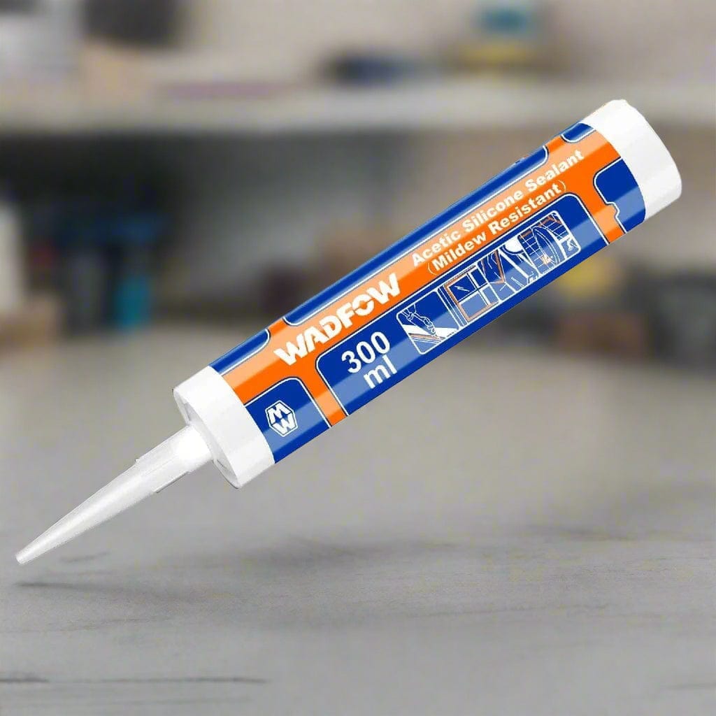 Wadfow Caulk & Sealants Wadfow Mildew Resistant Acetic Neutral Silicone Sealant - White & Transparent