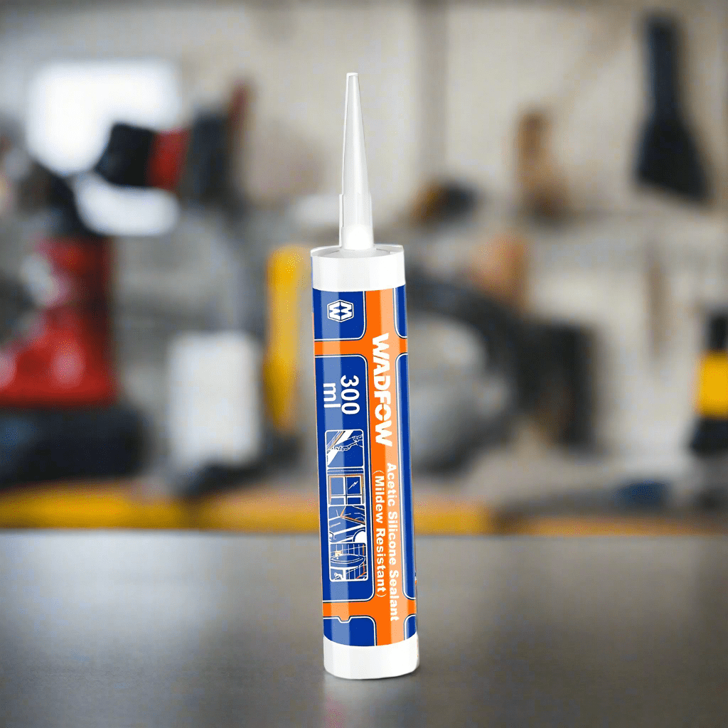 Wadfow Caulk & Sealants Wadfow Mildew Resistant Acetic Neutral Silicone Sealant - White & Transparent